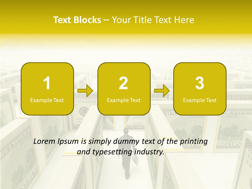 Relief Puzzle Maze PowerPoint Template