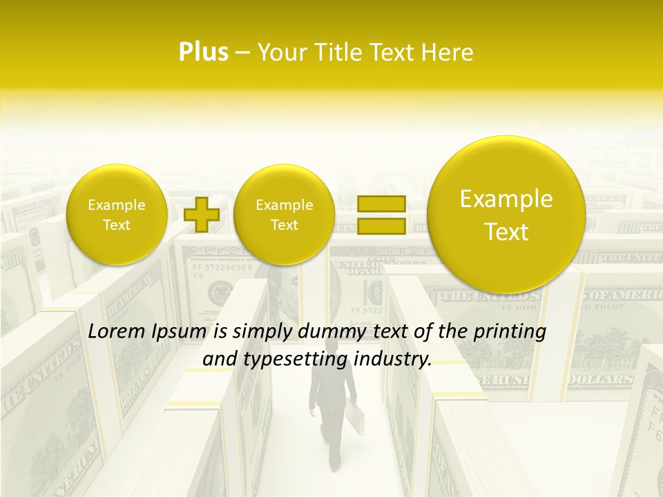 Relief Puzzle Maze PowerPoint Template