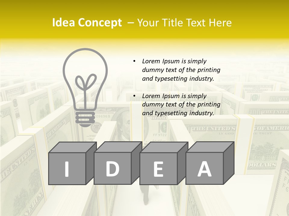 Relief Puzzle Maze PowerPoint Template