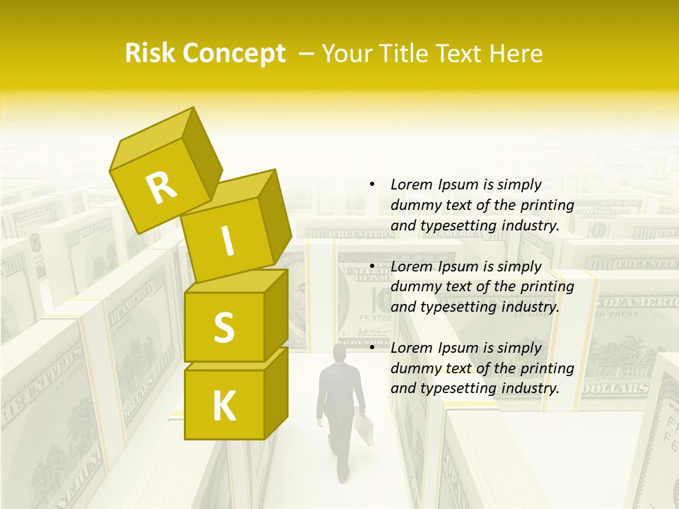 Relief Puzzle Maze PowerPoint Template