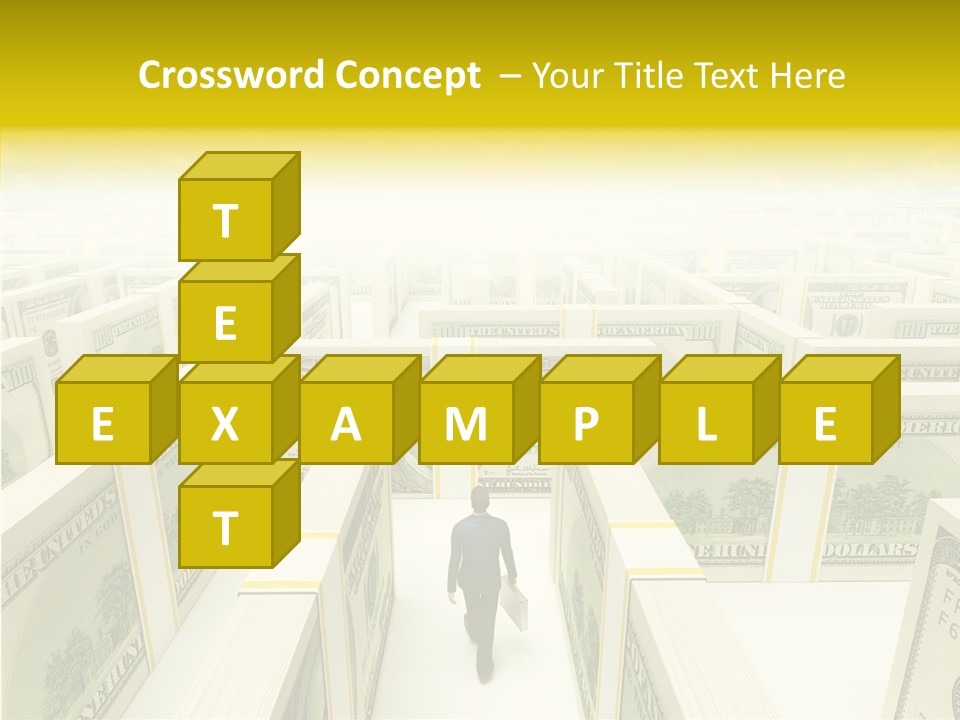 Relief Puzzle Maze PowerPoint Template