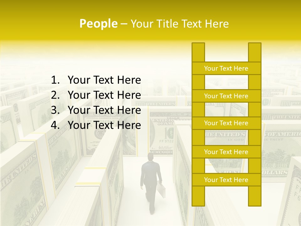 Relief Puzzle Maze PowerPoint Template
