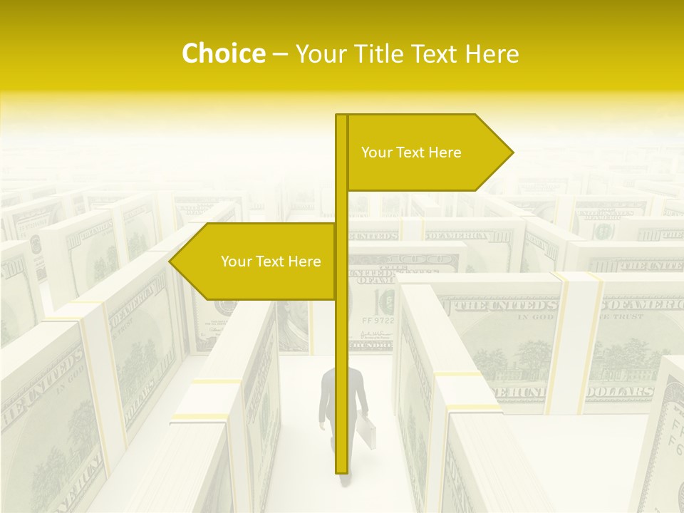 Relief Puzzle Maze PowerPoint Template