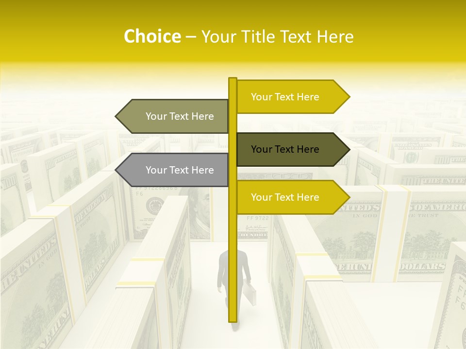 Relief Puzzle Maze PowerPoint Template