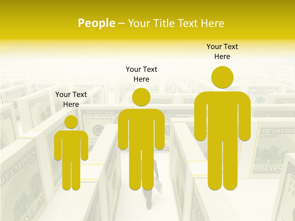 Relief Puzzle Maze PowerPoint Template
