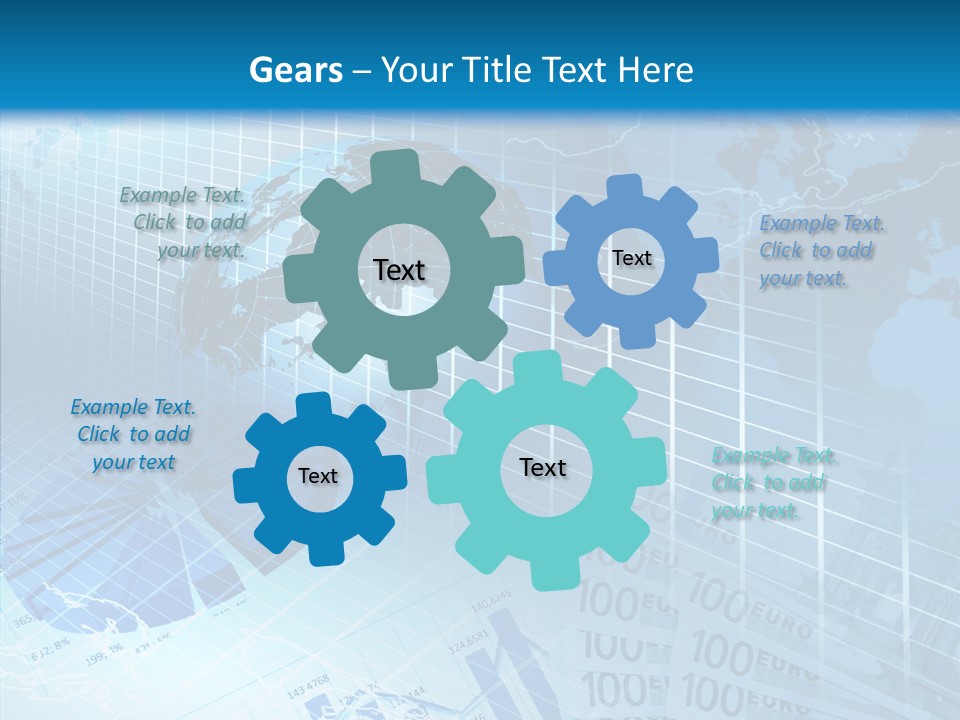 Calculator Crisis Finance PowerPoint Template