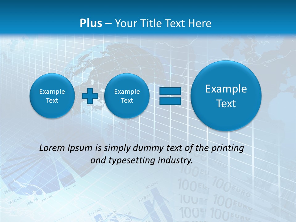 Calculator Crisis Finance PowerPoint Template