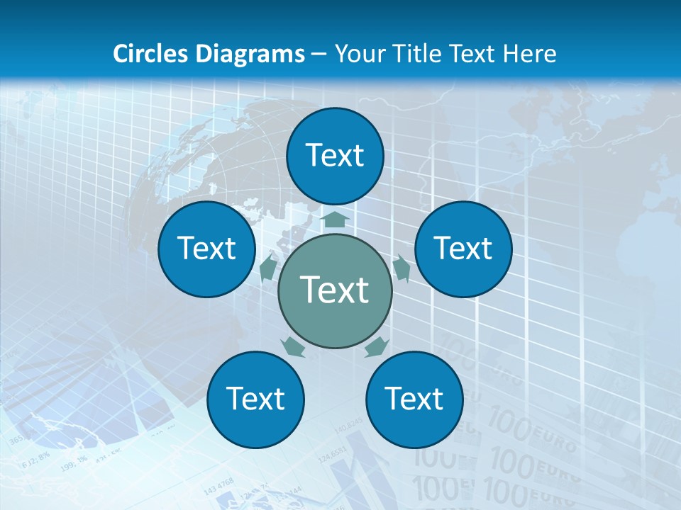 Calculator Crisis Finance PowerPoint Template