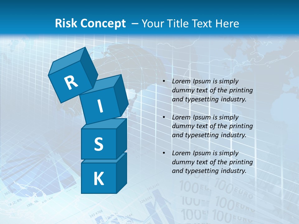 Calculator Crisis Finance PowerPoint Template