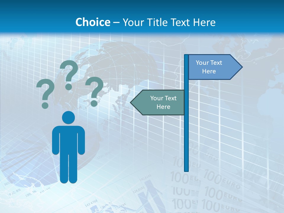 Calculator Crisis Finance PowerPoint Template