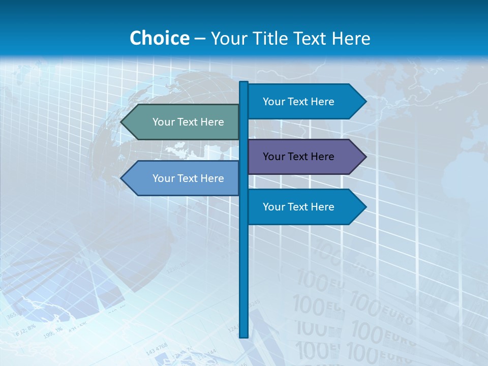 Calculator Crisis Finance PowerPoint Template