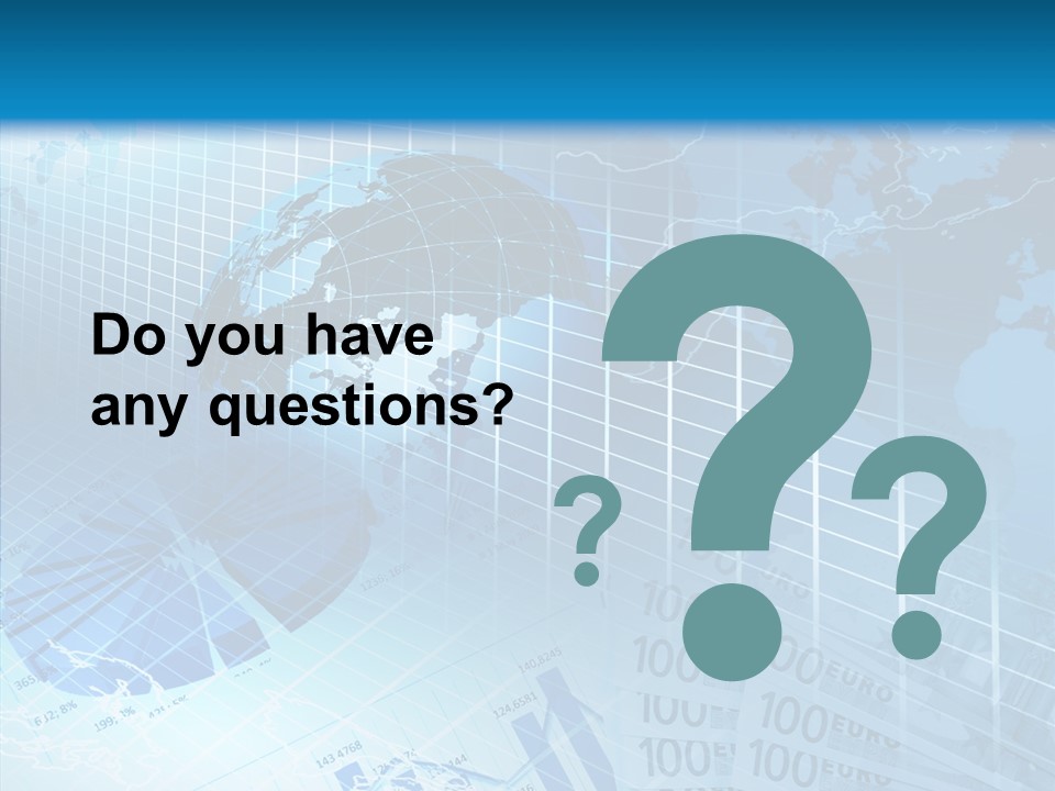 Calculator Crisis Finance PowerPoint Template