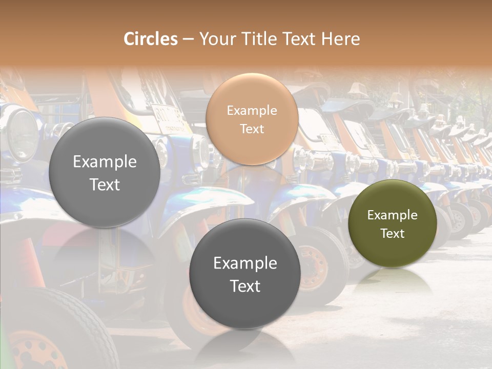 Asia Car Wheel PowerPoint Template