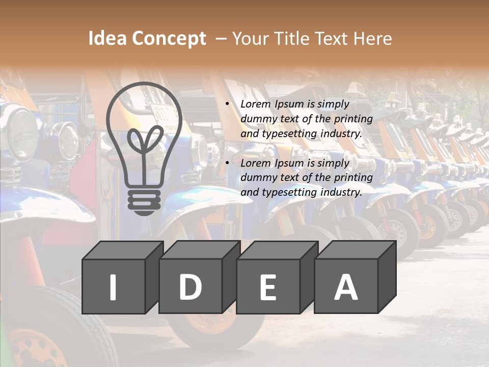 Asia Car Wheel PowerPoint Template