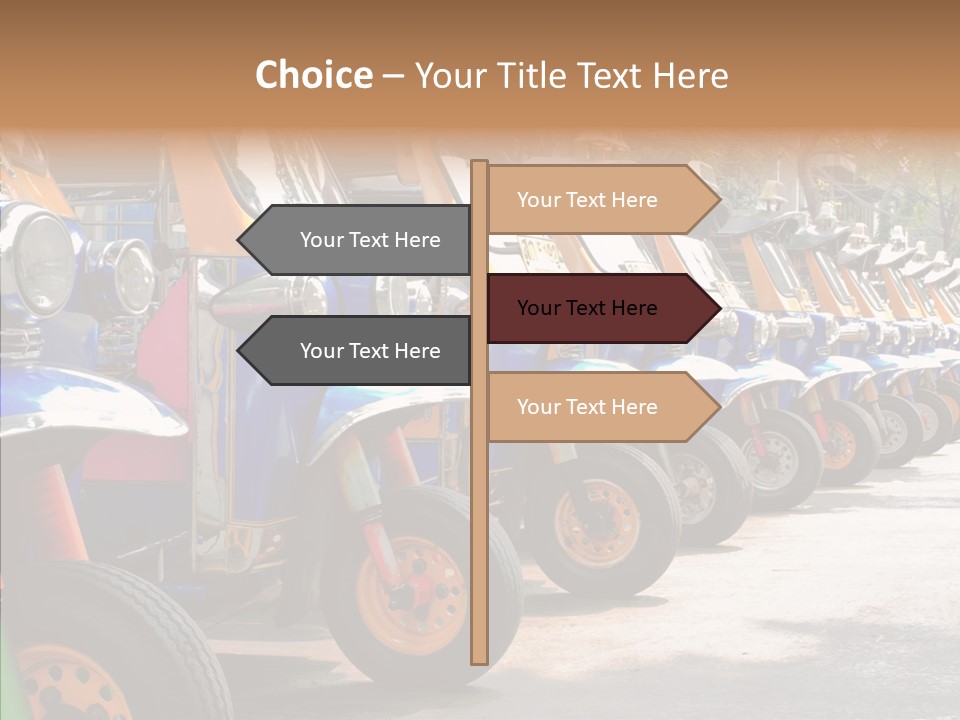 Asia Car Wheel PowerPoint Template