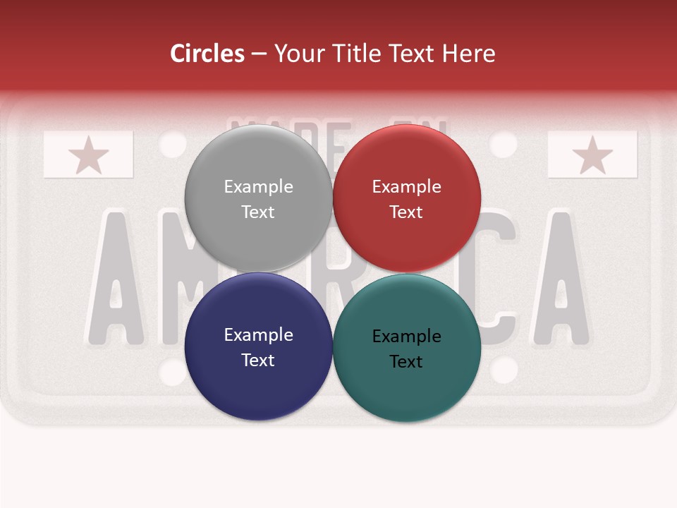 Vehicle White Created PowerPoint Template