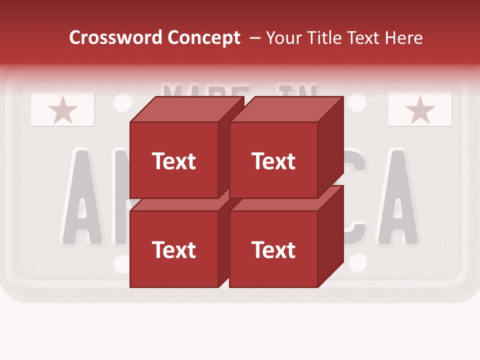 Vehicle White Created PowerPoint Template
