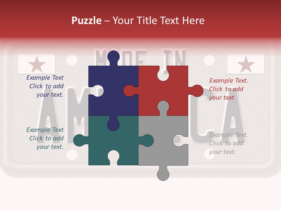 Vehicle White Created PowerPoint Template