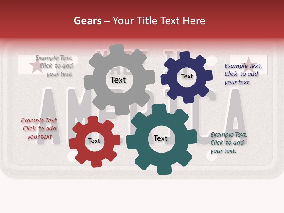 Vehicle White Created PowerPoint Template