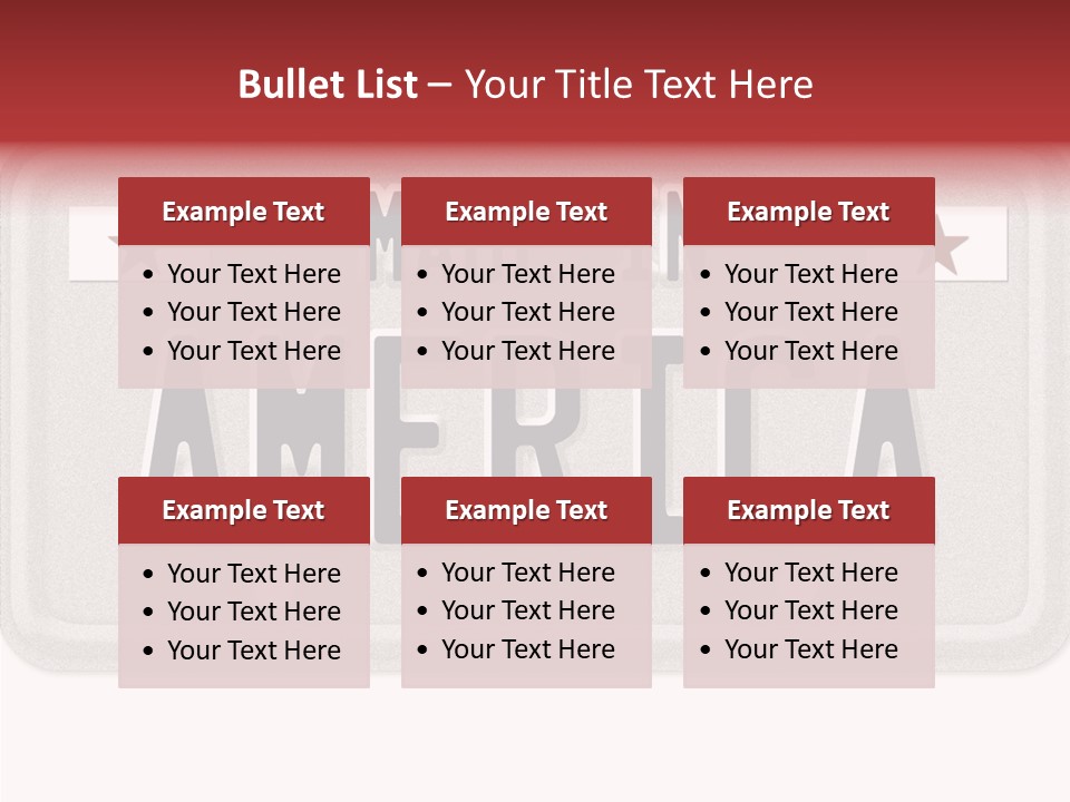 Vehicle White Created PowerPoint Template