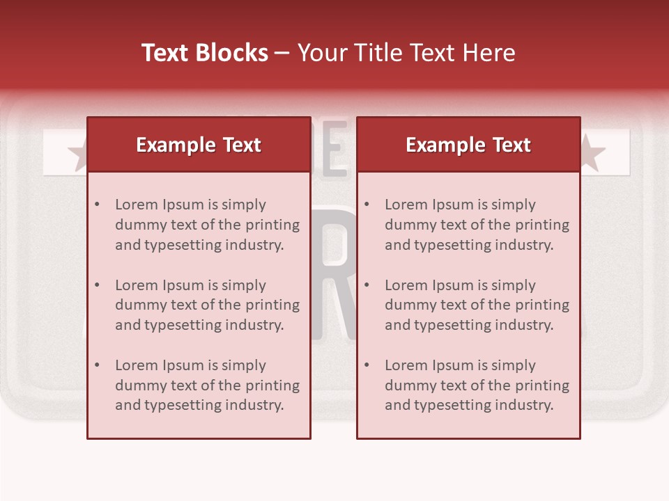 Vehicle White Created PowerPoint Template
