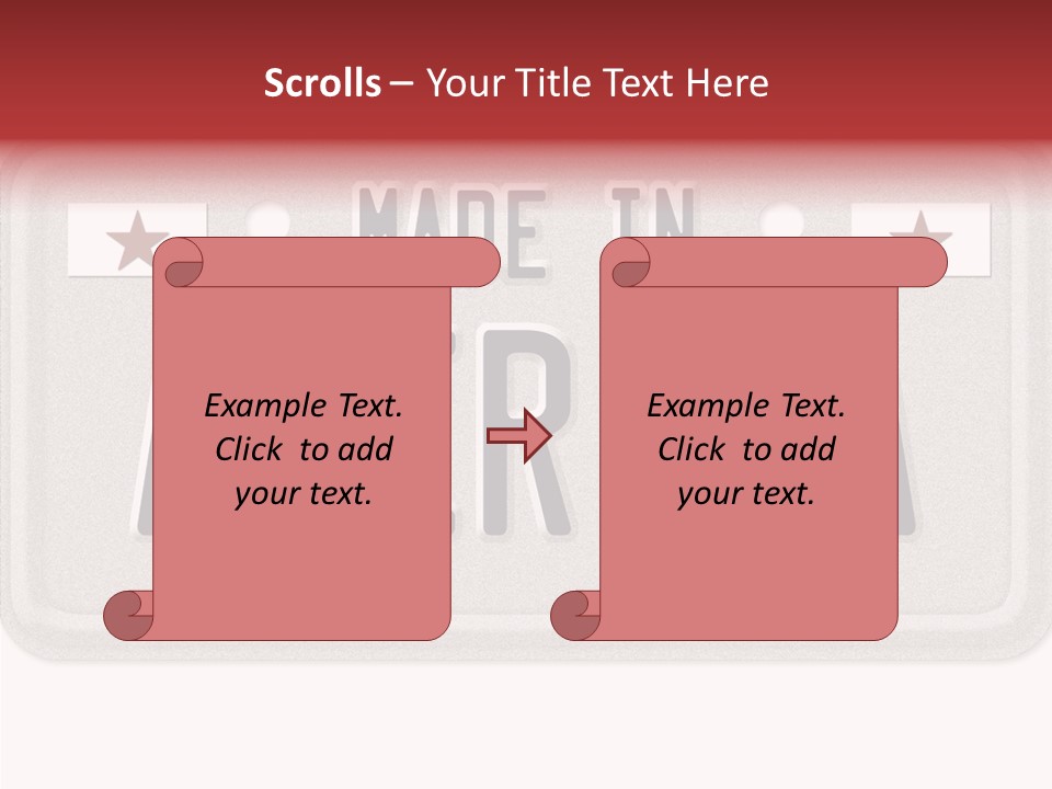 Vehicle White Created PowerPoint Template