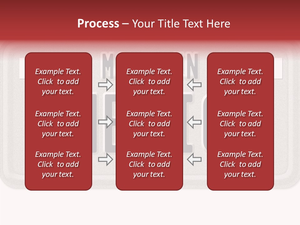 Vehicle White Created PowerPoint Template