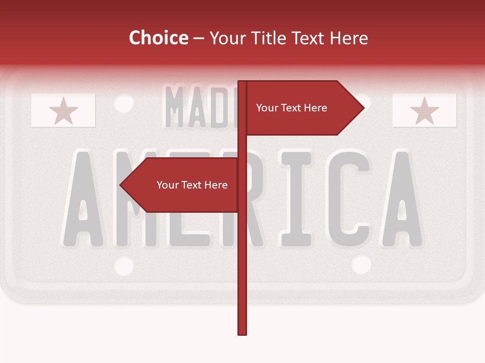 Vehicle White Created PowerPoint Template