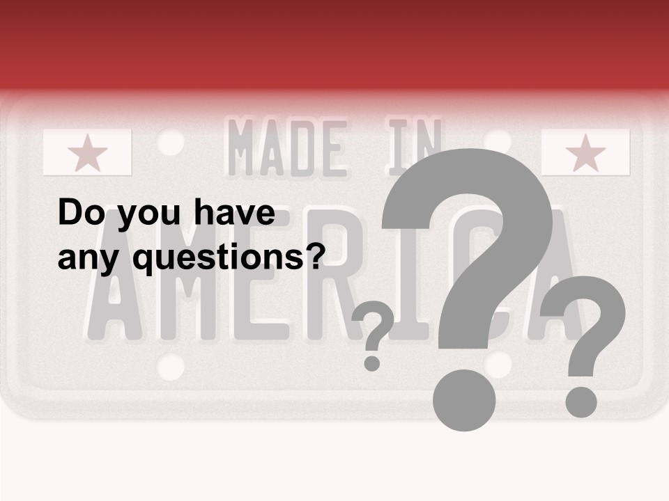 Vehicle White Created PowerPoint Template