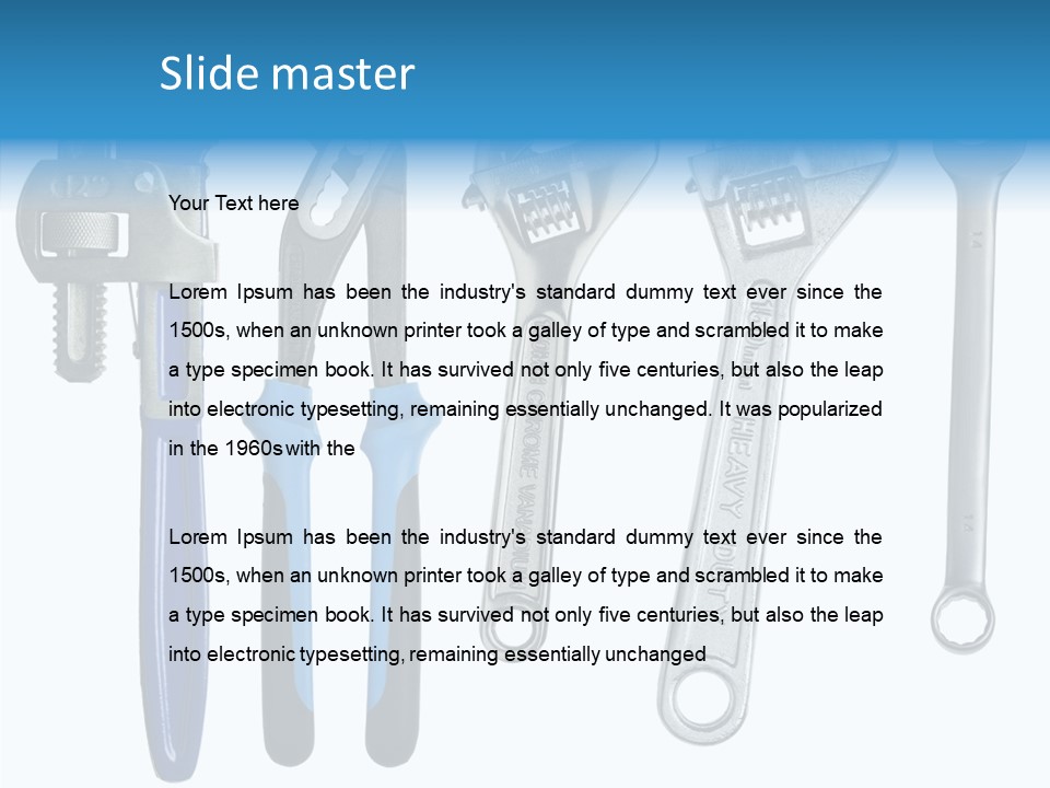 Construction Steel Bolt PowerPoint Template