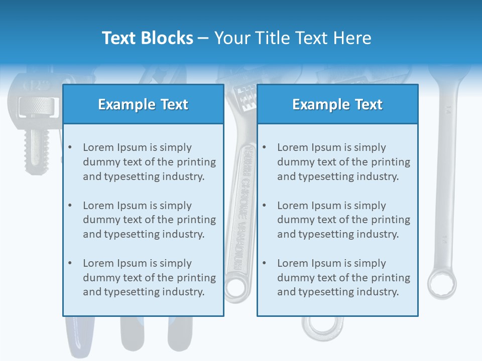 Construction Steel Bolt PowerPoint Template