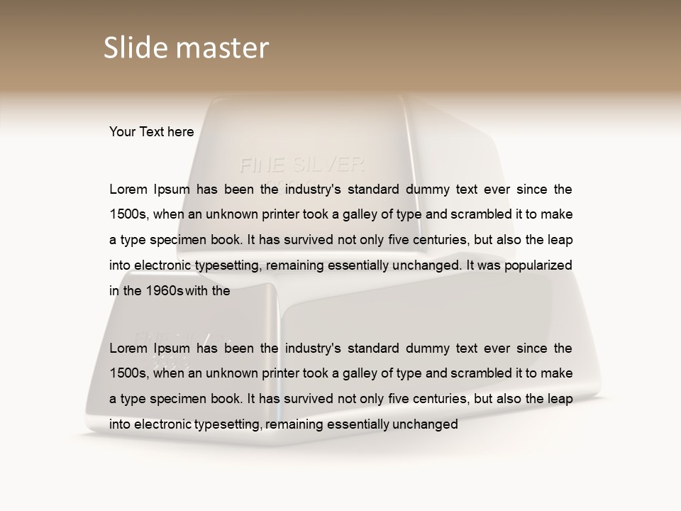 Isolated Background Banking PowerPoint Template