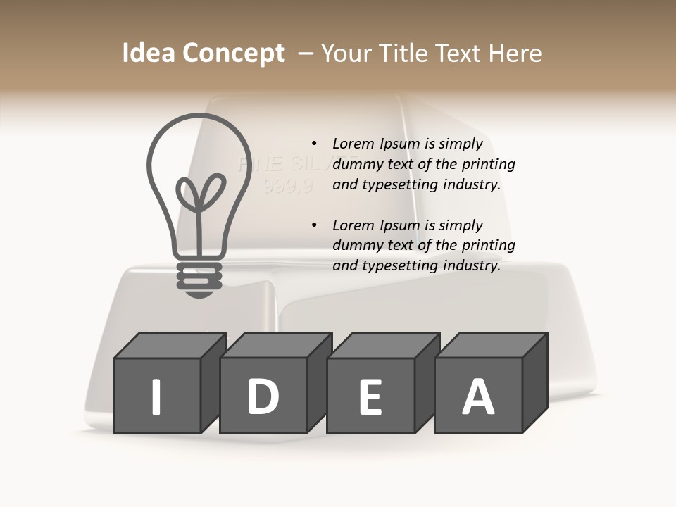 Isolated Background Banking PowerPoint Template