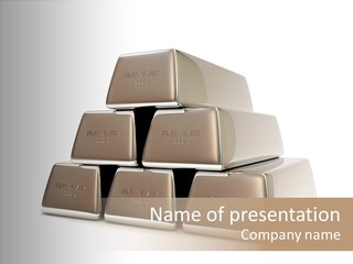 Money Riches Bullion PowerPoint Template