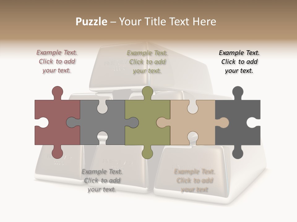Money Riches Bullion PowerPoint Template
