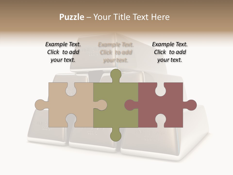 Money Riches Bullion PowerPoint Template