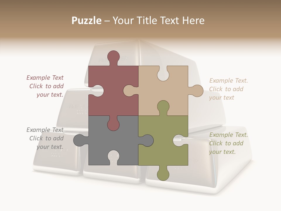 Money Riches Bullion PowerPoint Template