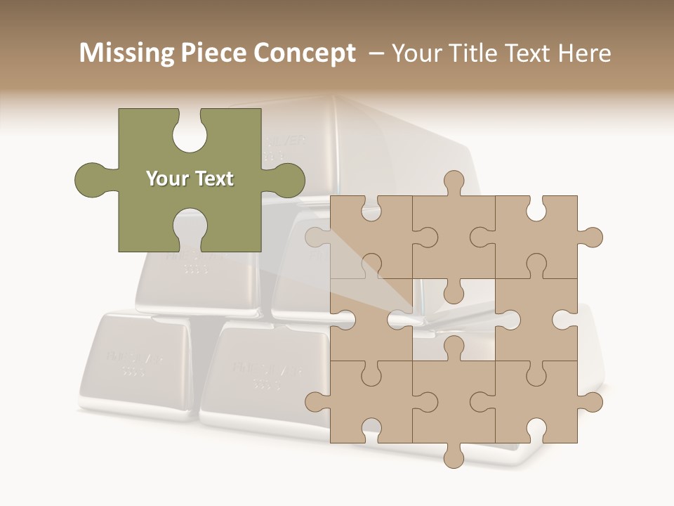Money Riches Bullion PowerPoint Template