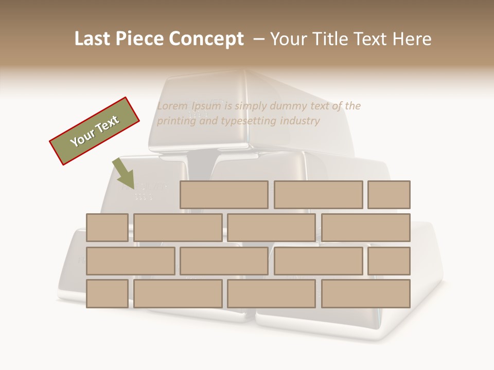 Money Riches Bullion PowerPoint Template