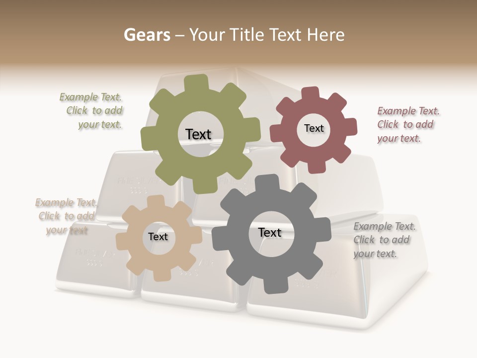 Money Riches Bullion PowerPoint Template