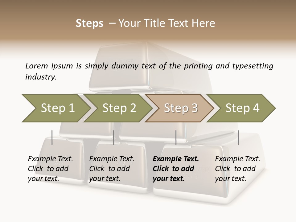 Money Riches Bullion PowerPoint Template