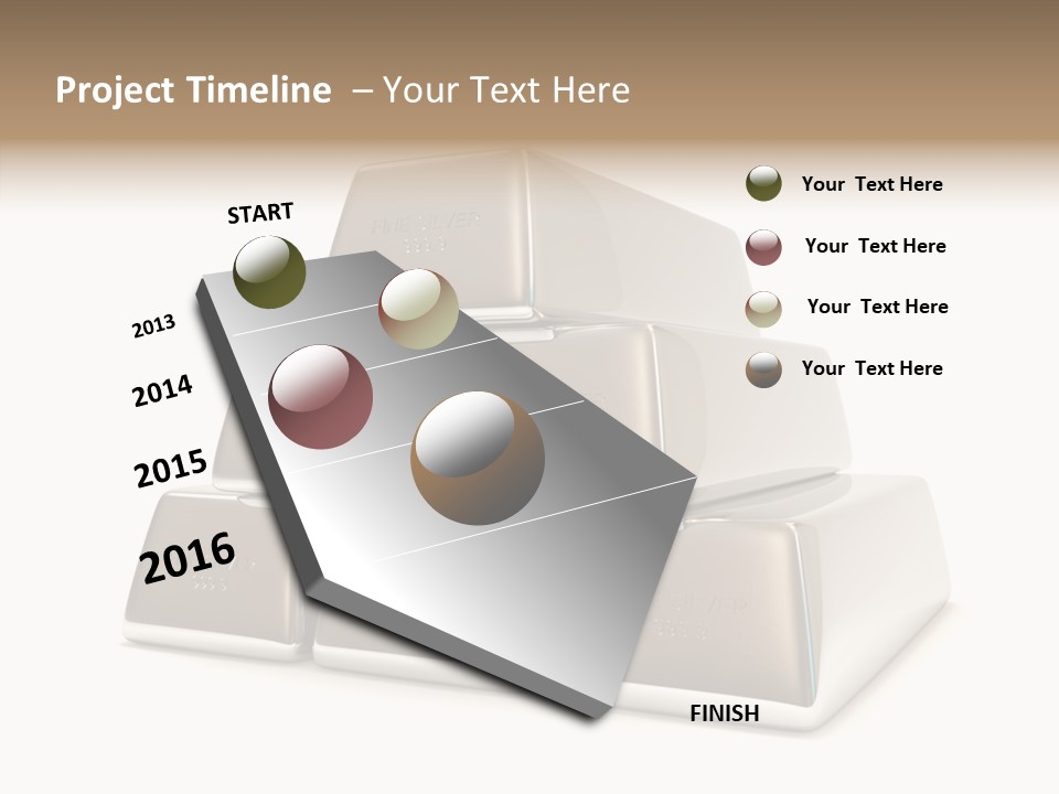 Money Riches Bullion PowerPoint Template
