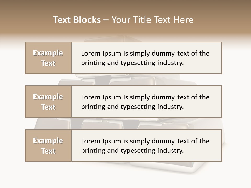Money Riches Bullion PowerPoint Template