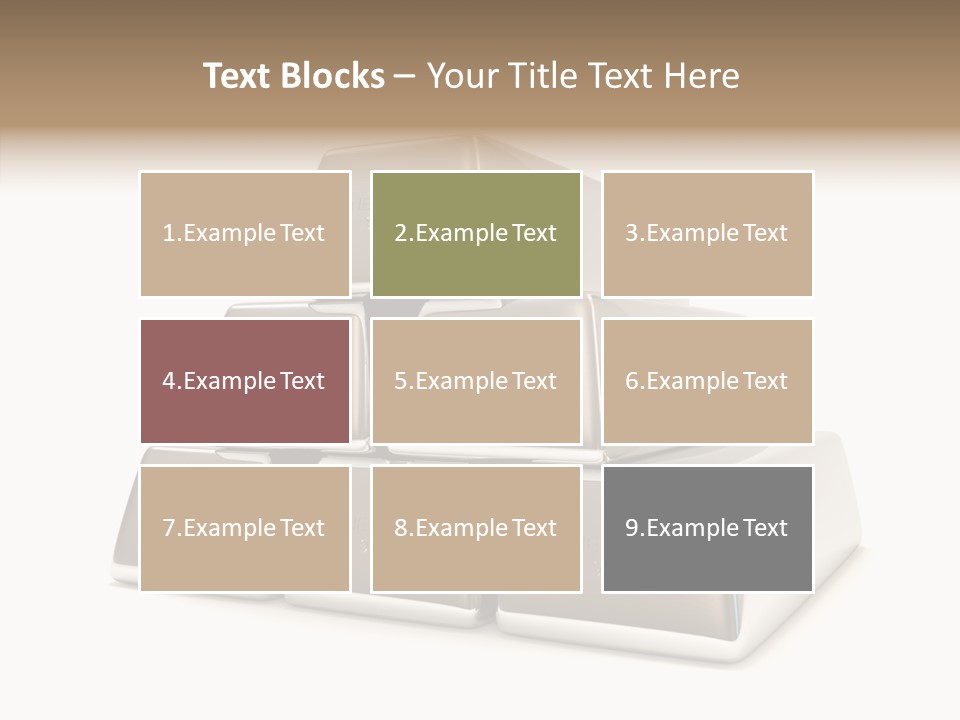 Money Riches Bullion PowerPoint Template