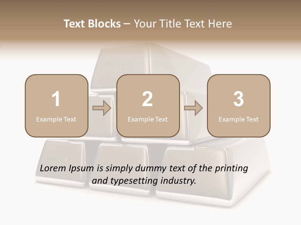 Money Riches Bullion PowerPoint Template