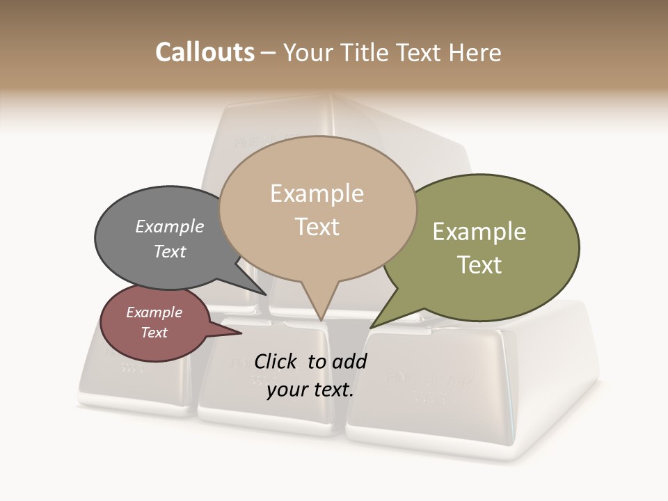 Money Riches Bullion PowerPoint Template
