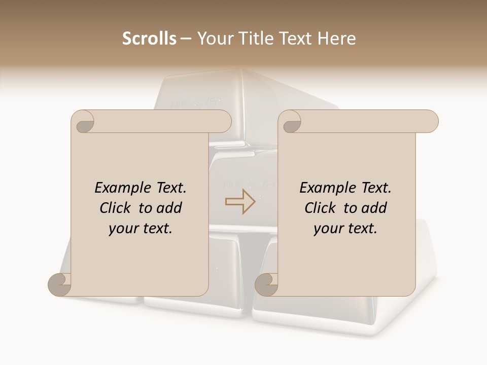 Money Riches Bullion PowerPoint Template