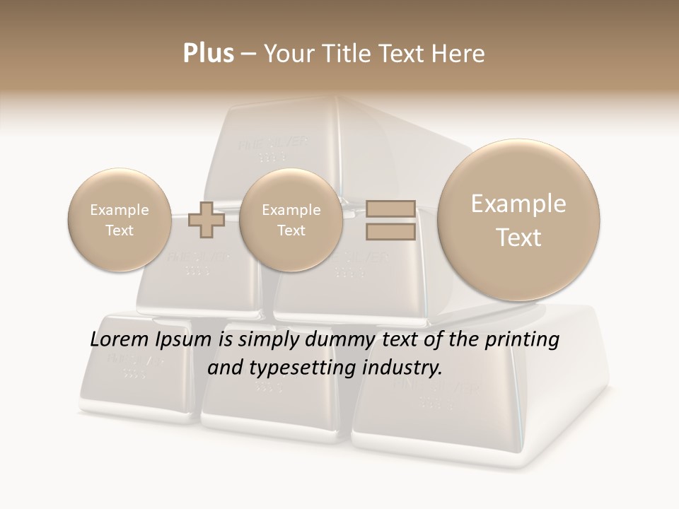Money Riches Bullion PowerPoint Template