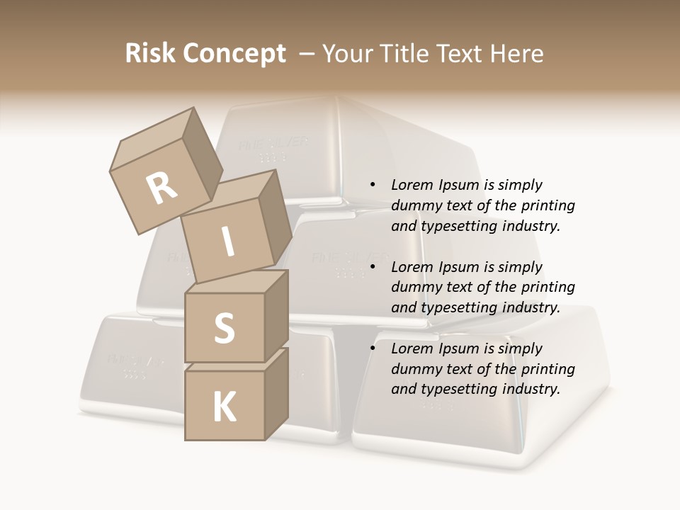 Money Riches Bullion PowerPoint Template