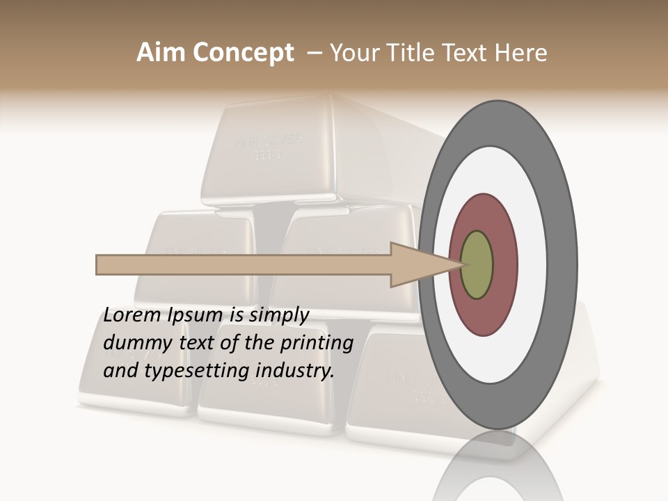 Money Riches Bullion PowerPoint Template